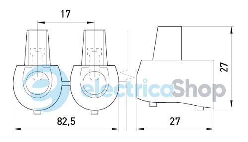 Конечный клеммник e.tc.end.stand.5.10, 5шт, 10 кв.мм s2039003 E.NEXT