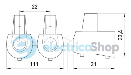 Конечный клеммник e.tc.end.stand.5.16, 5шт, 16 кв.мм s2039004 E.NEXT