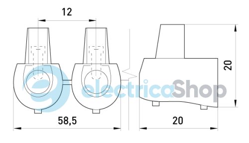 Конечный клеммник e.tc.end.stand.5.4, 5шт, 4 кв.мм s2039001 E.NEXT