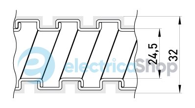 Металорукав e.met.sleeve.stand.proof.slfs.25 оцинкований, ізольований s032032 E.NEXT (50 метрів)