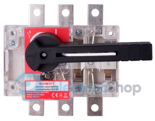 Выключатель нагрузки e.industrial.lbs.1-0.3.160, 3P, 160А i089002 E.NEXT