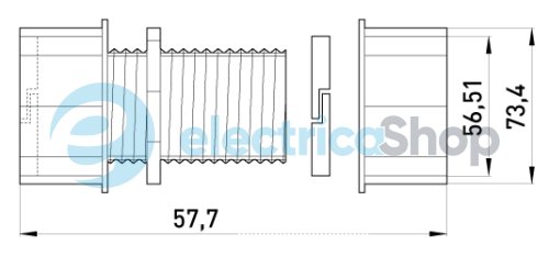 Соединитель металлический e.industrial.pipe.connect.collet.2", цанговый i0430006 E.NEXT