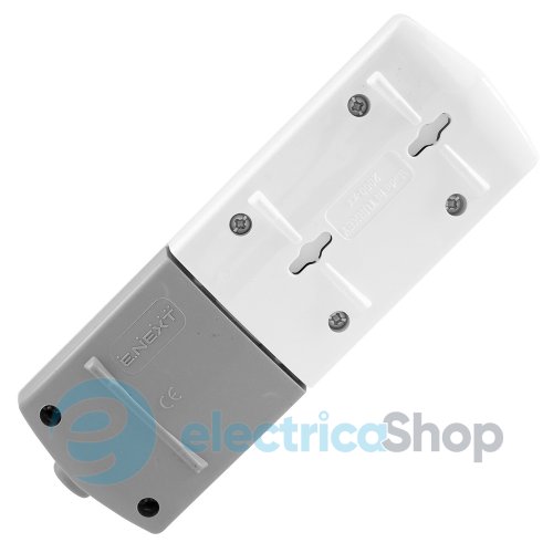 Колодка e.t.es.2.z.s  2 гнізда,  з з/к, з вимикачем E.NEXT s042107