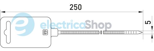 Кабельная стяжка маркировочная e.dct.stand.5.250.red s057002 E.NEXT