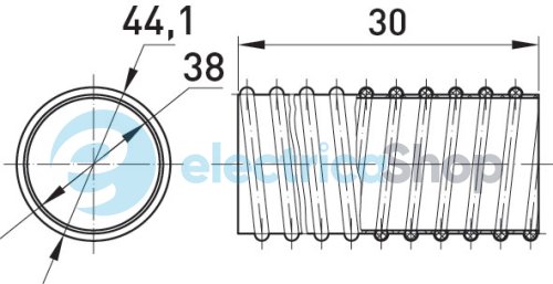 Труба гибкая армированная e.g.tube.pro.38 (30м) CS30038 E.NEXT