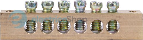 Шина нулевая e.bsa.stand.60.6, 6 отв.х 60 А s056003 E.NEXT