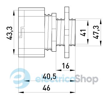 Ввод металлический e.industrial.pipe.dir.collet.1-1/2", цанговый i0450005 E.NEXT