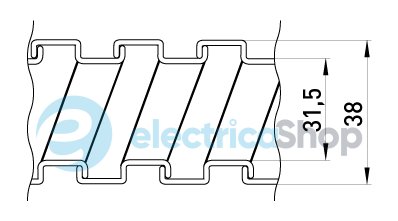 Металорукав e.met.sleeve.stand.sldx.32 оцинкований, сухий s032024 E.NEXT (25 метрів)