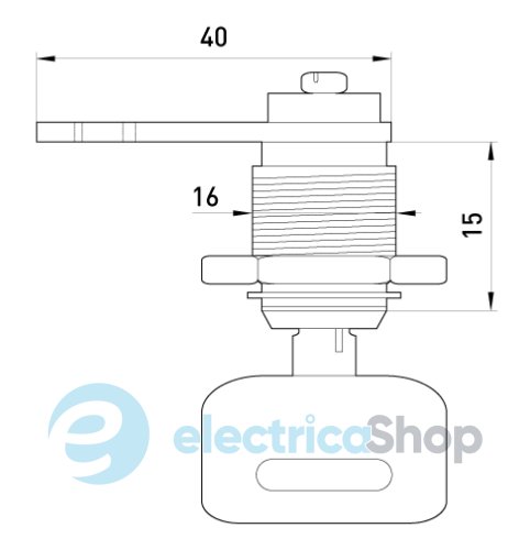 Замок e.lock.stand для шкафов металлических s053001 E.NEXT s053001 E.NEXT