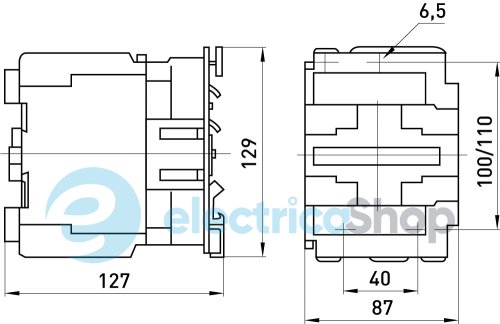 Контактор e.pro.ukc.4.95.110.1NO+1NC, 95А, 110В, 1NO+1NC, p009175 E.NEXT