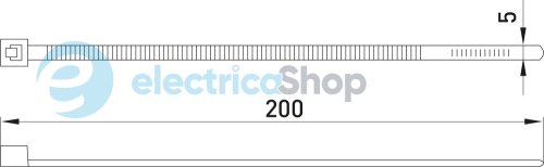 Кабельна стяжка e.ct.stand.200.5.red (100шт), червона E.NEXT s015039