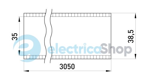 Труба металлическая e.industrial.pipe.1-1/4" без резьбы, 3.05м i0380004 E.NEXT
