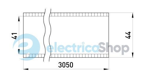 Труба металлическая e.industrial.pipe.1-1/2" без резьбы, 3.05м i0380005 E.NEXT