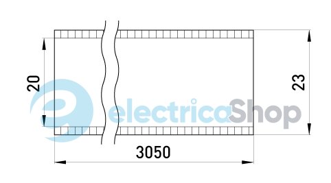Труба металлическая e.industrial.pipe.3/4" без резьбы, 3.05м i0380002 E.NEXT