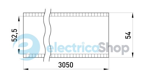 Труба металлическая e.industrial.pipe.2" без резьбы, 3.05м i0380006 E.NEXT