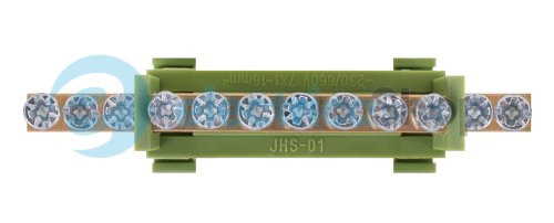 Шина нулевая e.bs.stand.1.12.green 12 отв., зеленый s025008 E.NEXT