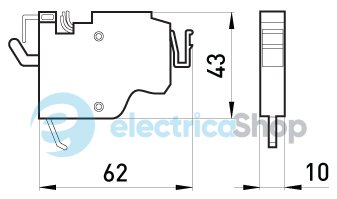 Додатковий контакт e.industrial.ukm.400-800.F i0030004 E.NEXT