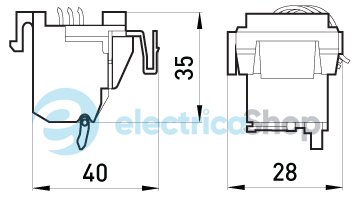 Дополнительный контакт e.industrial.ukm.250.F i0030003 E.NEXT