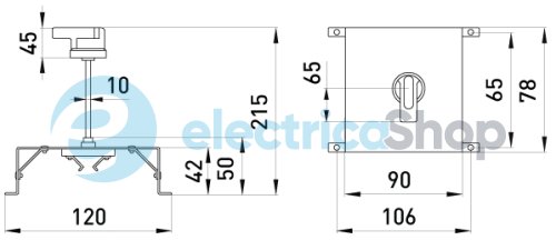 Поворотная рукоятка e.industrial.ukm.60.CS i0060001 E.NEXT