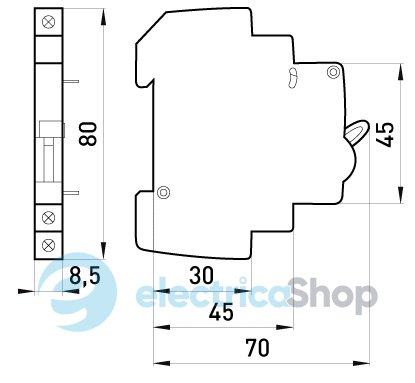 Додатковий контакт e.mcb.aux p042100 E.NEXT
