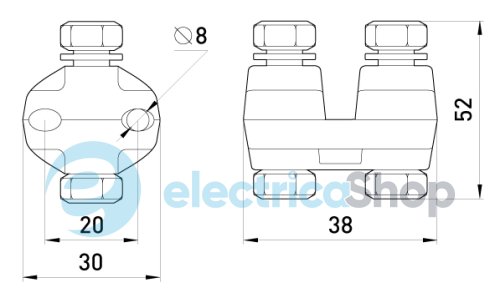 Плашковий затискач e.clamp.pa.1.1 p052001 E.NEXT