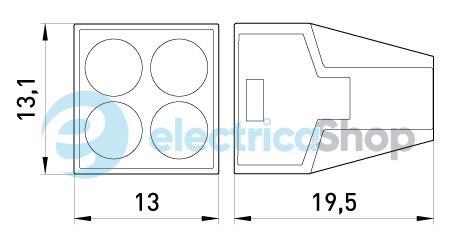 Клемна колодка e.lc.pro.ac.4 p0670002 E.NEXT