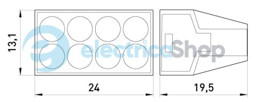 Клемна колодка e.lc.pro.ac.8 p0670004 E.NEXT