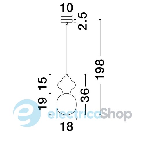 Підвісний світильник CLIO 9009107 Nova Luce