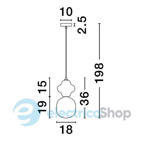 Подвесной светильник CLIO 9009108 Nova Luce