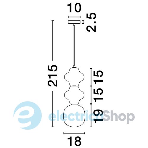 Подвесной светильник CLIO 9009112 Nova Luce