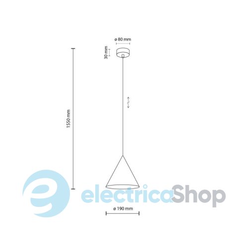 Подвесной светильник TK-Lighting CONO SABIA 1 S 10619