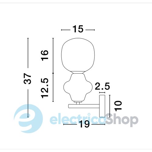 Подвесной светильник CLIO 9009125 Nova Luce