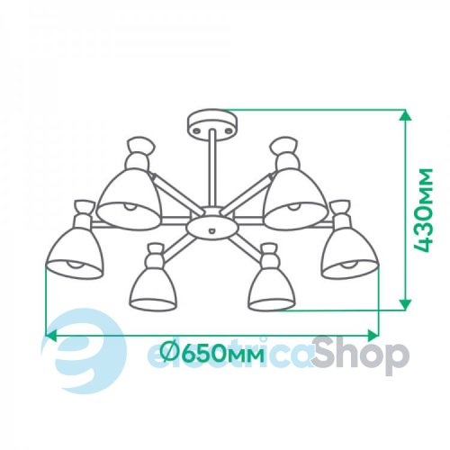 Люстра Feron Ardero SCANDY AL6196-1ARD