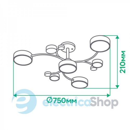 Люстра Feron Ardero SCANDY AL6197ARD