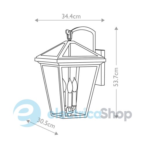 Вуличний світильник Elstead QN-ALFORD-PLACE2-L-MB