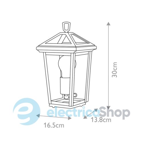Вуличний світильник Elstead QN-ALFORD-PLACE7-S-MB
