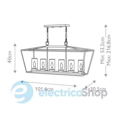 Уличный светильник Elstead QN-ALFORD-PLACE-6P-MB