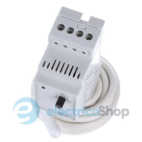 Терморегулятор Devi Devireg 330, +5 - +45°C, 16 A, на шину DIN, с датчиком пола 140F1072