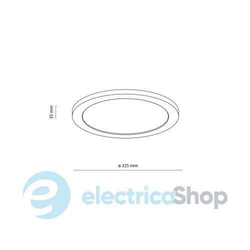Потолочный светильник TK-Lighting AQUA WOOD BUK 325 24W LED 18004