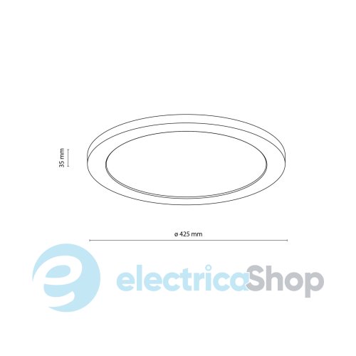 Потолочный светильник TK-Lighting AQUA WOOD BUK 400 36W LED 18011