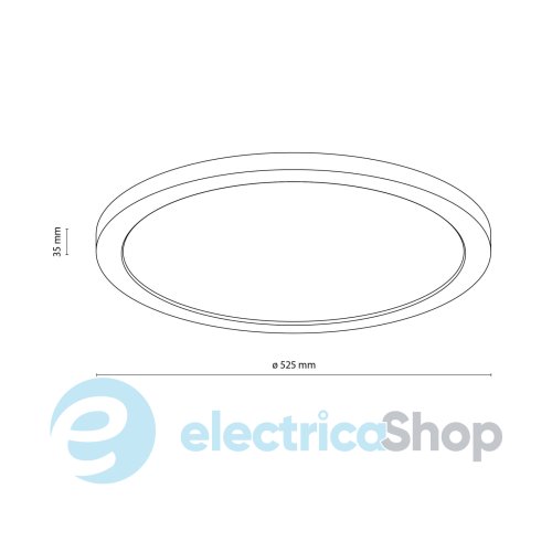 Потолочный светильник TK-Lighting AQUA WOOD BUK 500 45W LED 18008