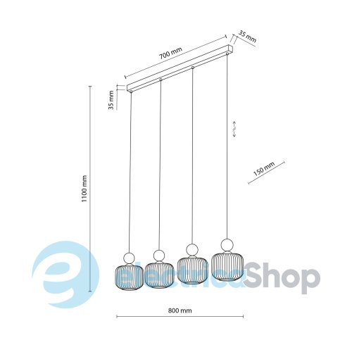 Подвесной светильник TK-Lighting BALLO 11051