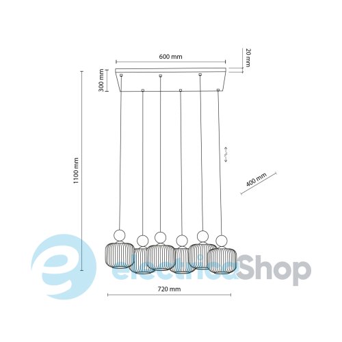 Подвесной светильник TK-Lighting BALLO 11052