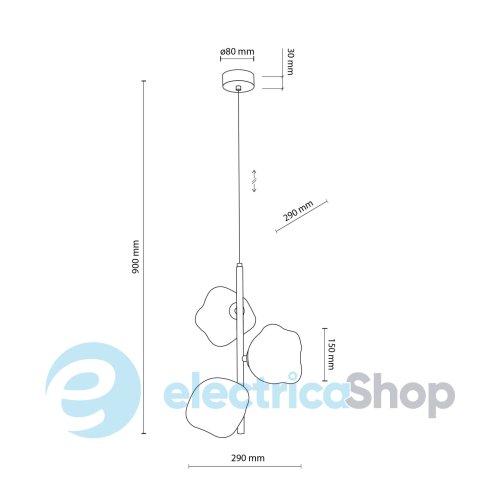 Люстра TK-Lighting LAVA SABIA 11107