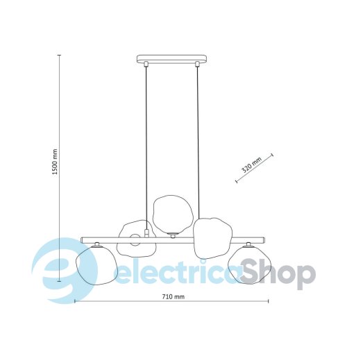 Люстра TK-Lighting LAVA SABIA 11111