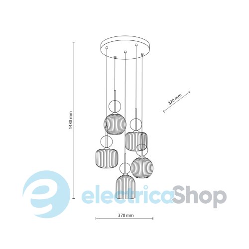 Люстра TK-Lighting SOPHIA COGNAC WHITE 11593