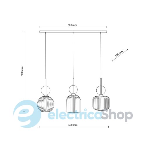 Люстра TK-Lighting SOPHIA COGNAC WHITE 11591