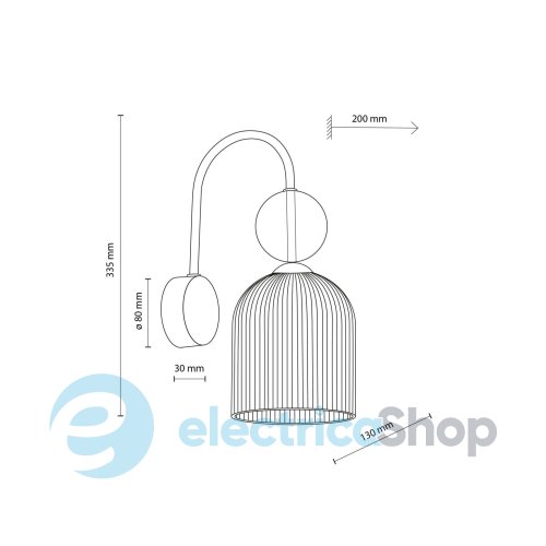 Бра TK-Lighting SOPHIA COGNAC 11140