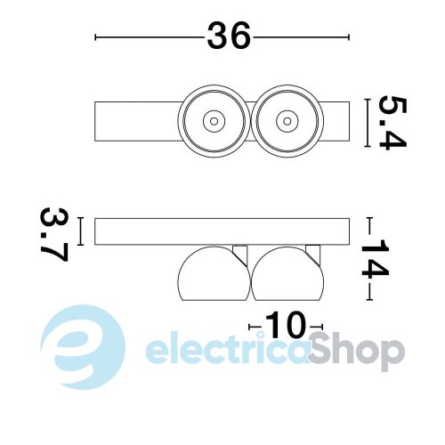 Потолочный светильник LUSA 9088123 Nova Luce