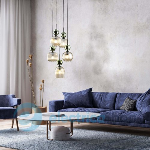 Люстра TK-Lighting SOPHIA GREEN COGNAC 11149